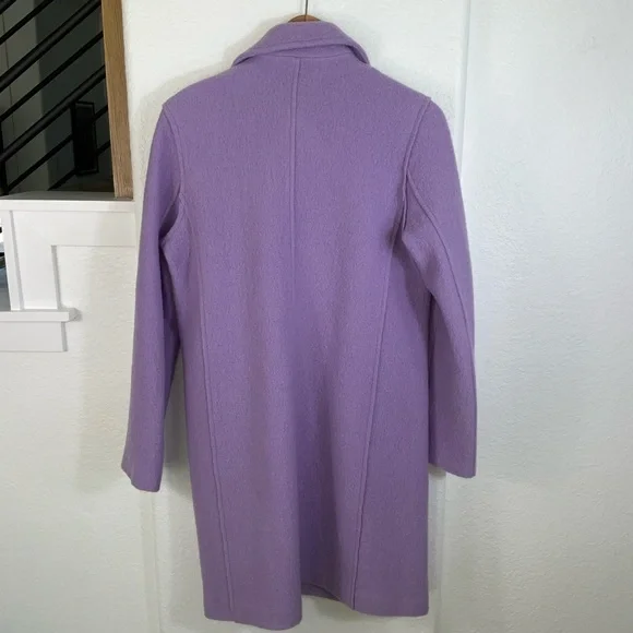 J. Crew Elegant Purple Wool Coat - Picture 9 of 10